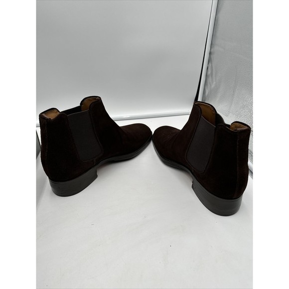 Suede Brown Godrey D Chelsea Boots Size 8 Mens Joseph Cheaney Vibram England - Picture 5 of 12